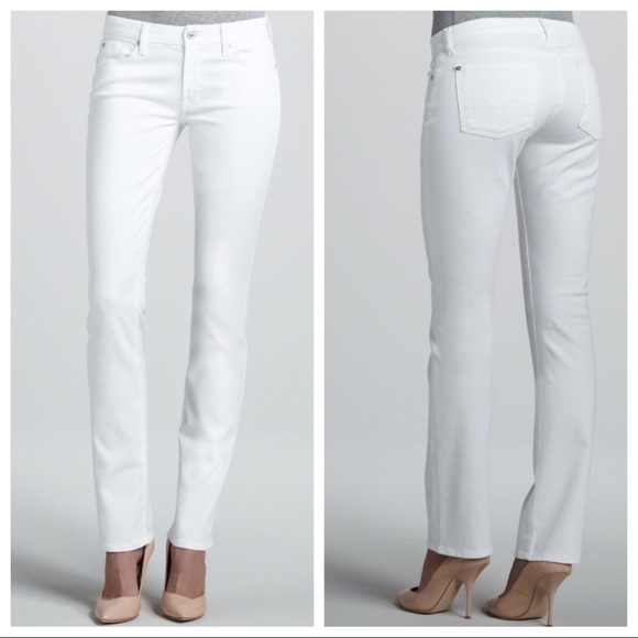 womens white jeans straight leg